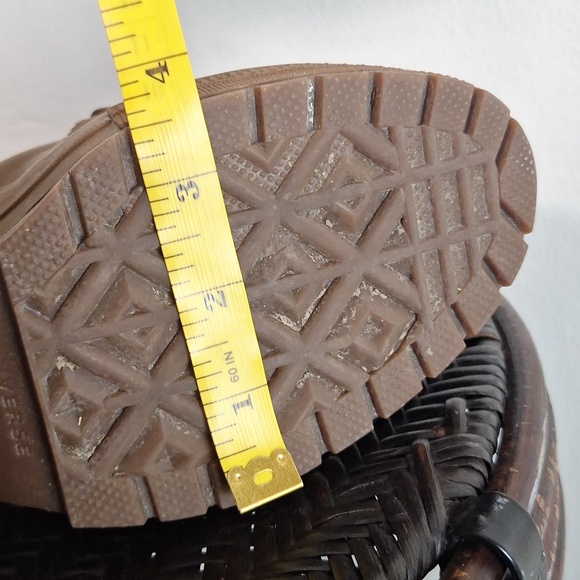 Converse GR 82 XX hi boot shoe wedge sneaker clove brown combat Women Sz 8 - Picture 11 of 12